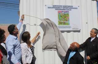 Inauguran Casetas Sanitarias para personas en situación de calle de Rancagua